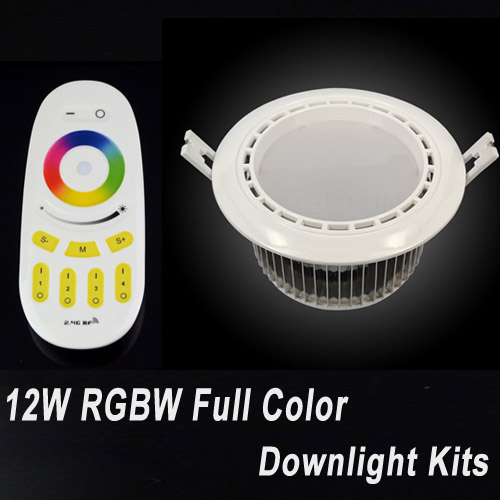 (image for) 12W E27 RGBW Full Color LED Downlights Kits